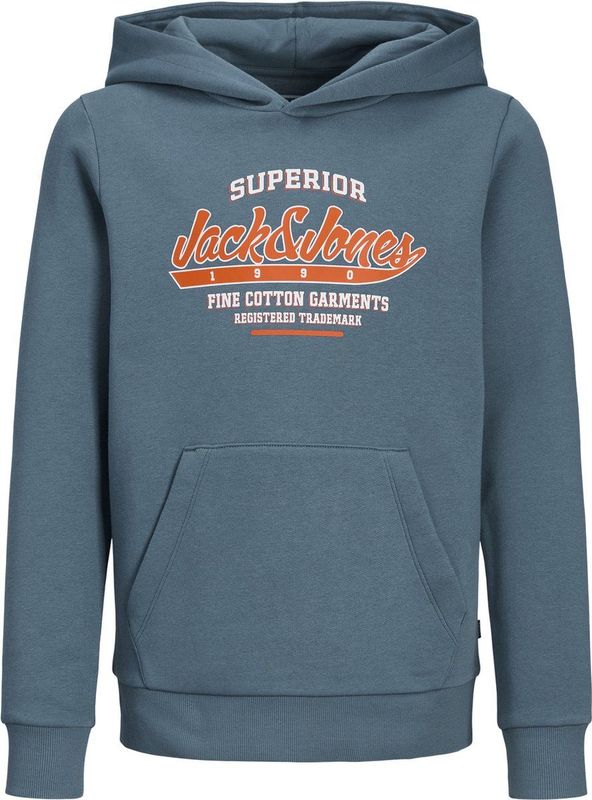 Jack&jones Junior Jjelogo Sweat Hood 2 Co/25 Noos Jnr Jongens Trui - Oceanview