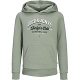Jack&jones Mini Jjelogo Sweat Hood 2 Co/25 Noos Mni Jongens Trui - Iceberg Green