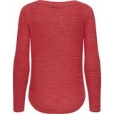 ONLY - ONLGEENA XO L/S Pullover - Effen - Zwart - 65% Polyacryl, 35% Polyamide