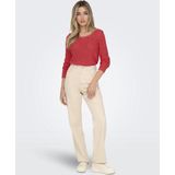 ONLY - ONLGEENA XO L/S Pullover - Effen - Zwart - 65% Polyacryl, 35% Polyamide