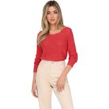 ONLY - ONLGEENA XO L/S Pullover - Effen - Zwart - 65% Polyacryl, 35% Polyamide