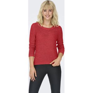 ONLY - ONLGEENA XO L/S Pullover - Effen - Zwart - 65% Polyacryl, 35% Polyamide