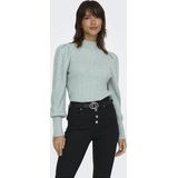 ONLY - ONLKATIA HIGHNECK PULLOVER - Trui - Gray Mist Melange