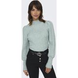 ONLY - ONLKATIA HIGHNECK PULLOVER - Trui - Gray Mist Melange