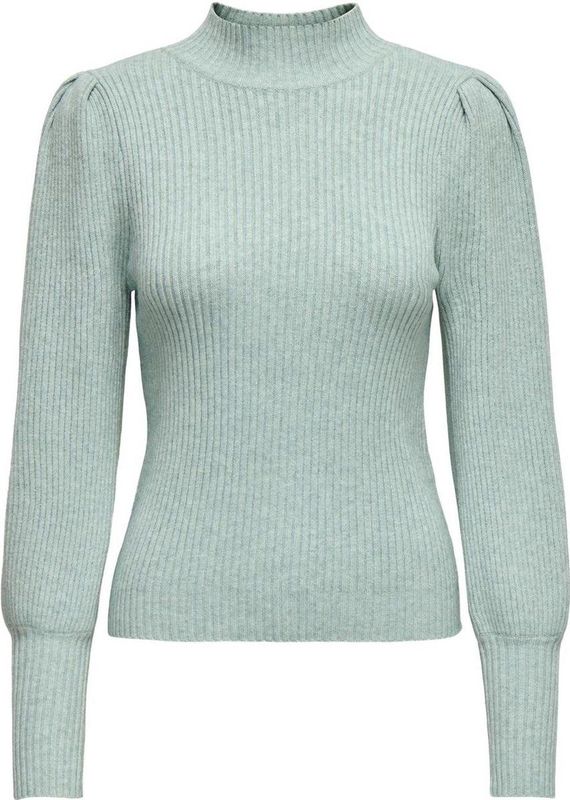 ONLY - ONLKATIA HIGHNECK PULLOVER - Trui - Gray Mist Melange