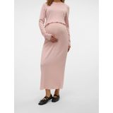 Rok - High Waist Midi-rok - Zwart - Buikband voor Extra Comfort