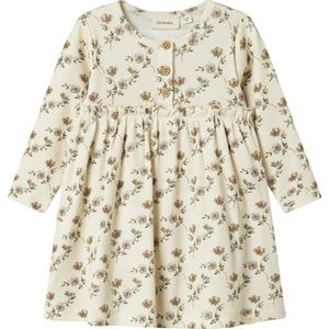 Nameit Jurk - Lange Mouwen - Ruches - Jerseystructuur