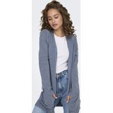 Only - ONLLESLY - Vest - Blauw - Regular Fit, V-hals, 50% Viscose, 27% Nylon, 23% Polyester