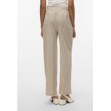 Vero Moda - Vmjesmilo - Broek - Beige - 55% Viscose 45% Linnen