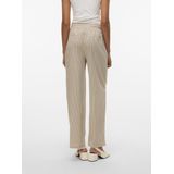 Vero Moda - Vmjesmilo - Broek - Beige - 55% Viscose 45% Linnen