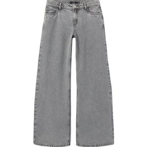 Nlfkizza DNM Lw Wide Pant Noos, Lichtgrijs denim, 164