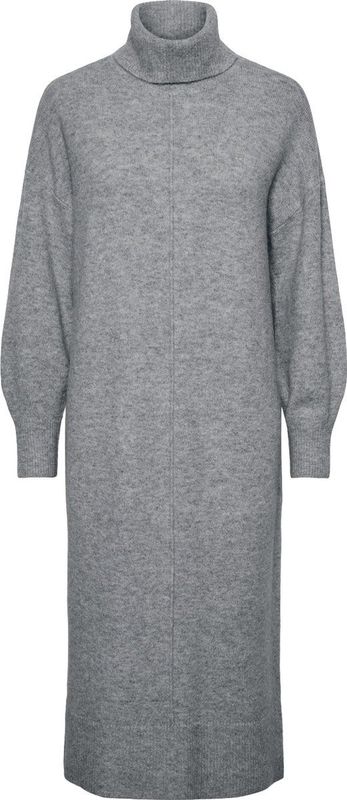 Pieces - Malou - Lange Jurk - Rolkraag - Lange Mouwen