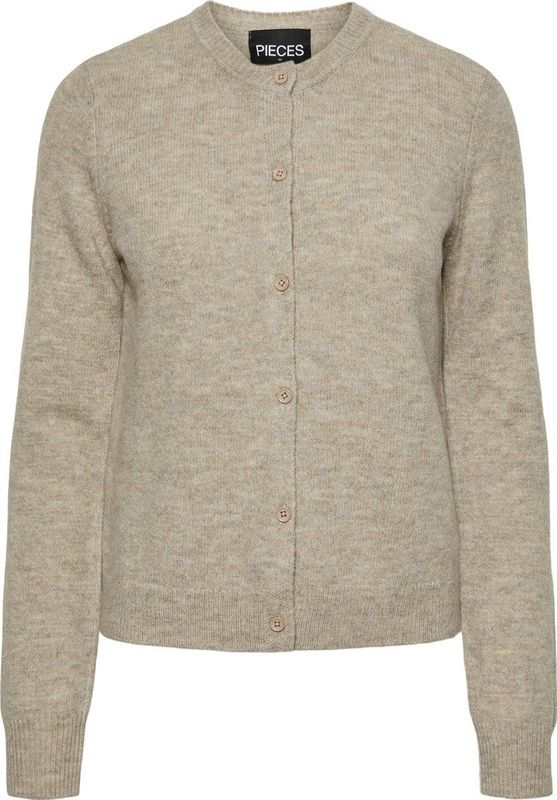 Pieces - Malou - Cardigan - Slim Fit - Ronde Hals - Lange Mouwen