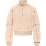 Only Kogdonna ls half zip washed swt ecru