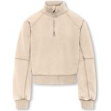 Only Kogdonna ls half zip washed swt ecru