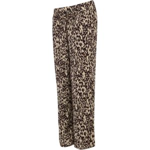 Broek met Wijde Pijpen - Print - Regular Fit - Elastiek in Taille