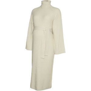 Mlluisa - Zwangerschapsjurk - Gebreide Jurk - Enkel Lengte - Lange Mouwen