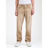 EDGE - Regular Fit Jeans - Overdye - Katoen - Mid Waist