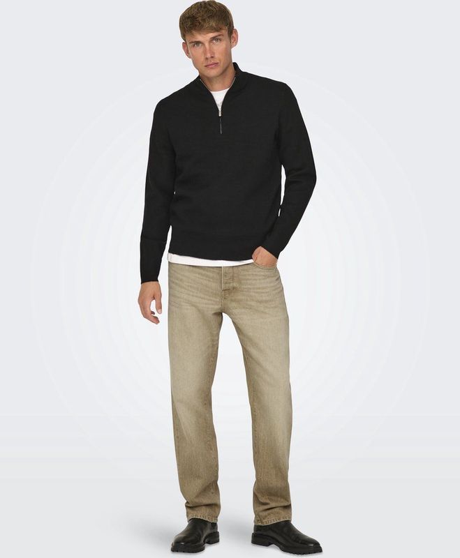 EDGE - Regular Fit Jeans - Overdye - Katoen - Mid Waist