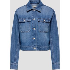 Jeansjacket ONLY. Katoen materiaal. Maten XL. Blauw kleur