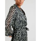 VERO MODA - Korte Jurk - Groen - Polyester - V-hals