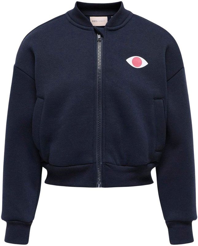 Kids Only - Jas - Zwart - Normale Pasvorm - Raglanmouwen