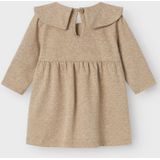Name it - Baby Jurk - Effen Kleur - Met Glitters - Ronde Hals - Lange Mouwen
