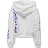 Kids ONLY Zomer hoodie meisjes wit - Loose Fit - Kogsmile