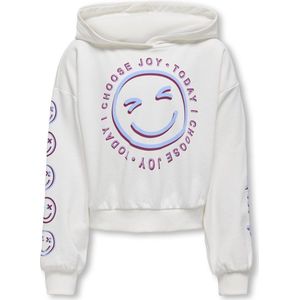 Kids ONLY Zomer hoodie meisjes wit - Loose Fit - Kogsmile