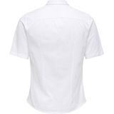 Only & Sons - Overhemd - Bright White - 100% Katoen - Korte Mouwen
