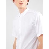Only & Sons - Overhemd - Bright White - 100% Katoen - Korte Mouwen
