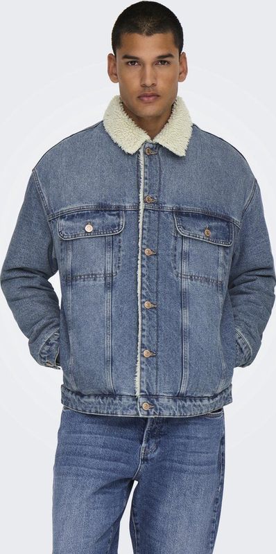 Only&sons - Onswilson Sherpa Dbtint 0970 Dnm Jacket - Heren - Buitenjassen