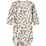 NAME IT - Romper - Ecru/Lichtbruin/Zwart - Katoen/Lyocell/Elastaan