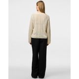 Pieces - Nuka - Gebreid Vest - Zwart - 100% Gerecycled Katoen