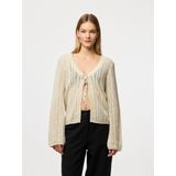 Pieces - Nuka - Gebreid Vest - Zwart - 100% Gerecycled Katoen