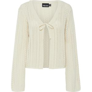 Pieces - Nuka - Gebreid Vest - Zwart - 100% Gerecycled Katoen