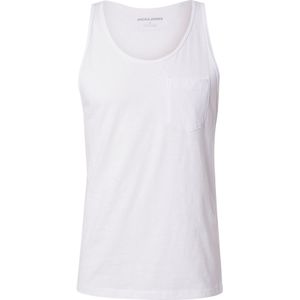 Jack & Jones - Jjjake Tampa Pocket Slub - Tanktop - Wit - Mouwloos