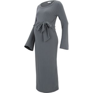 Mllucy - Zwangerschapsjurk - O-hals - Lange Mouwen - Regular Fit