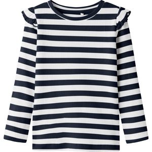 Name It mini meisjes longsleeve TAIA Navy Blazer Cloud Dancer Slim Fit