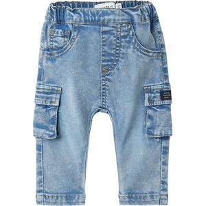 Name It - Ben Baggy Cargo Jeans - Medium Blue Denim - Cargobroek