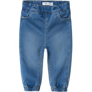 Jeans - Loose-Fit - Blauw - Katoen - Verstelbare Taille