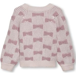 ONLY meisjes mini trui CLARA Primrose Pink Foxgloe. Regular Fit