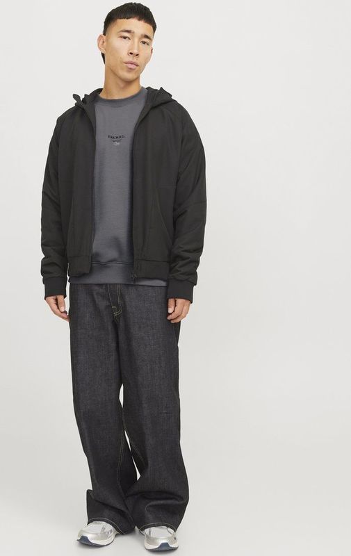 Jack & Jones Sweatshirt "JJEURBAN EDGE STUDIO SWEAT CREW NOOS", mit Front und Back Print