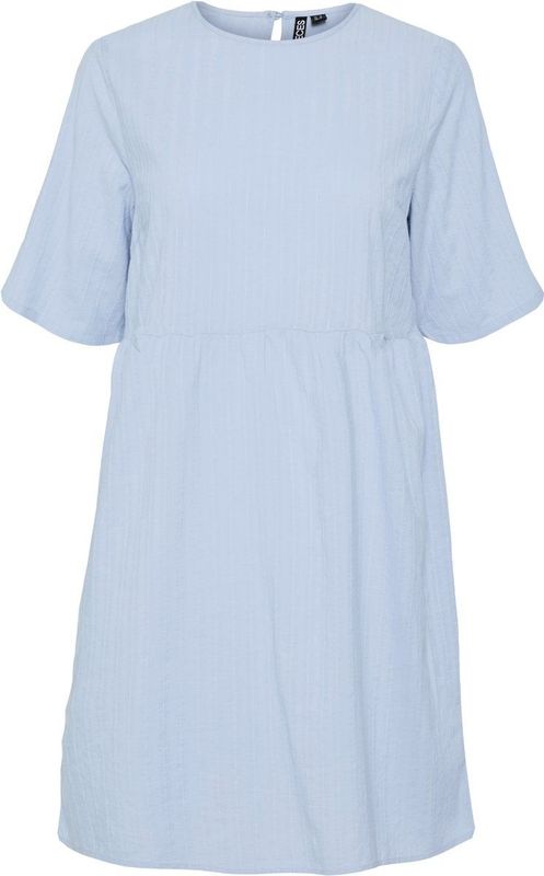 Pcmuna - Midi-jurk - Katoen - Korte Mouwen - Ronde Hals