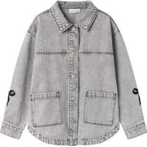 NAME IT - NKFGLORIA DNM EMB JACKET - Buitenjas - Denim - Meisjes
