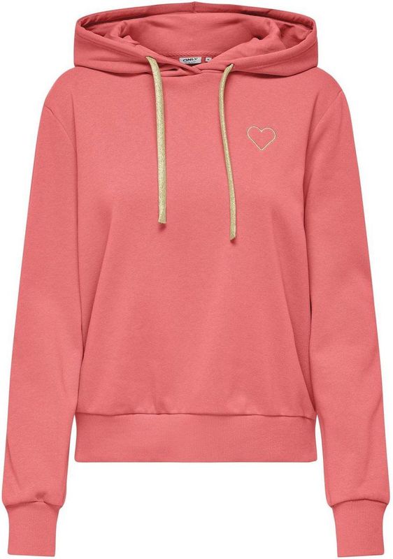 Only - Noli - Hoodie - Zwart - Sweatshirt met Capuchon, Glittersprint