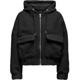 ONLY - ONLTANJA TEDDY HOOD JACKET OTW NOOS - Dames - Teddy Jas - Capuchon - Lange Mouwen