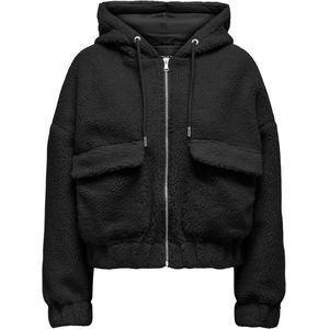 ONLY - ONLTANJA TEDDY HOOD JACKET OTW NOOS - Dames - Teddy Jas - Capuchon - Lange Mouwen
