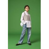 Kids Only Overhemd/Top - KogZoe - Gebreid - Cloud Danser/Light G - Kids Only - 13-14 jaar (158-164) - Overhemd