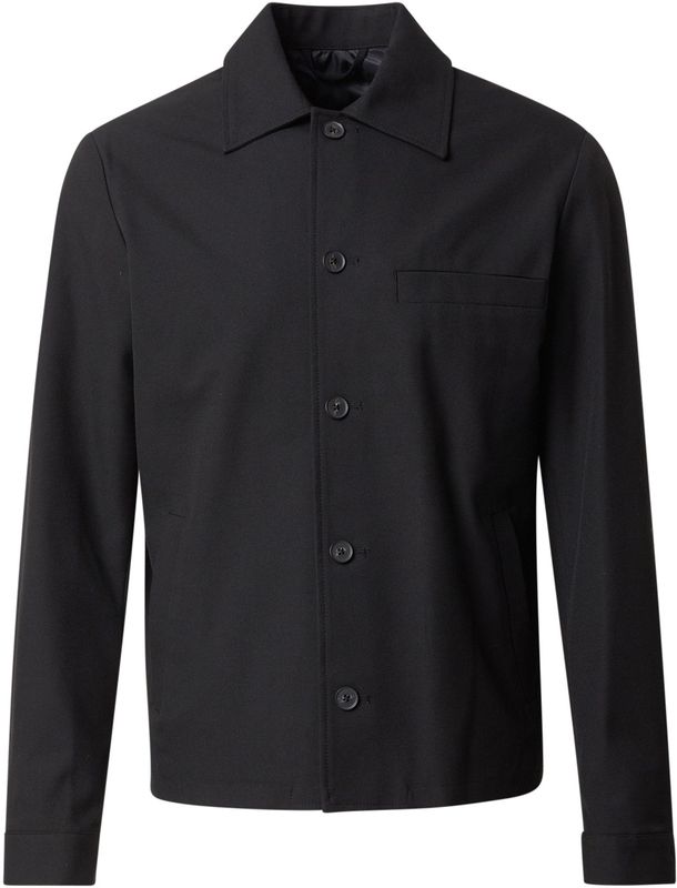 SELECTED FEMME Heren Slhreg-Robert Overhemd Noos, zwart, M